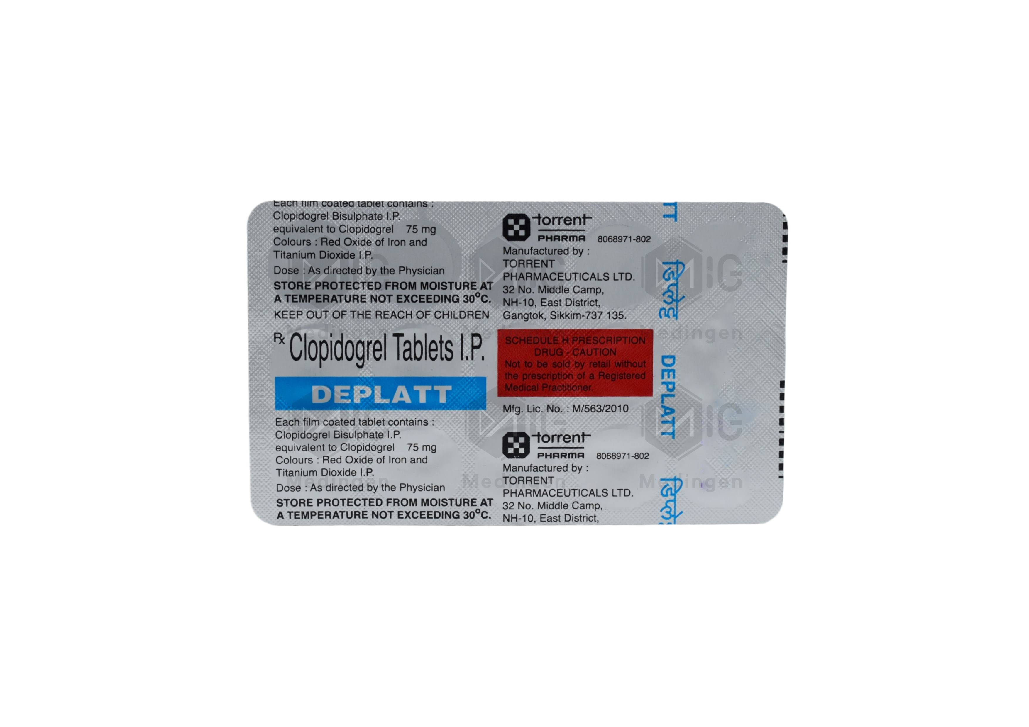 DEPLATT 75MG